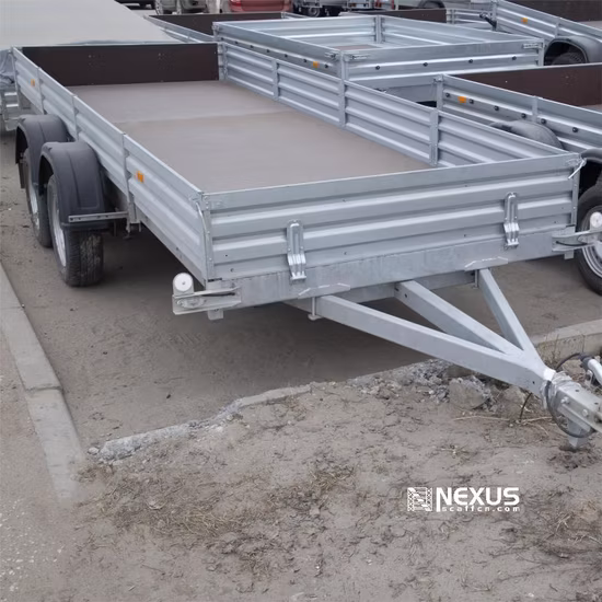 Agricultural Low Loaders Tractor Mounting Trailer Single Axle Tandem Tipper Trailer